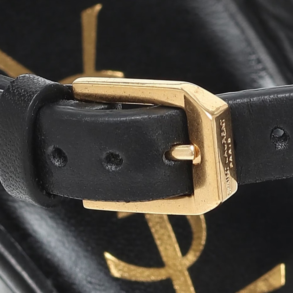 Yves Saint LaurentTribute Black Platform Heels Sandals 6.5 - Picture 6 of 10